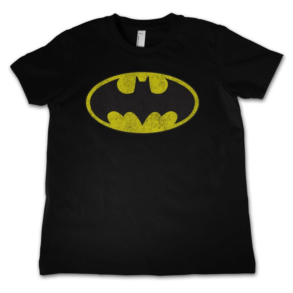 BATMAN - T-Shirt KIDS Distressed Logo (8 Years)