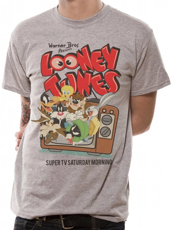 LOONEY TUNES - T-Shirt IN A TUBE- Retro TV (XL)
