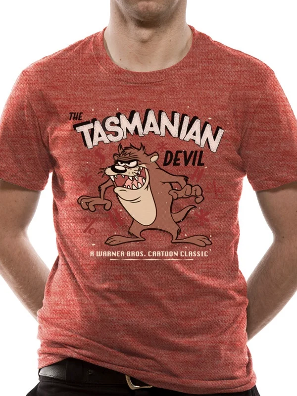 LOONEY TUNES - T-Shirt IN A TUBE- Tazmania Devil (L)
