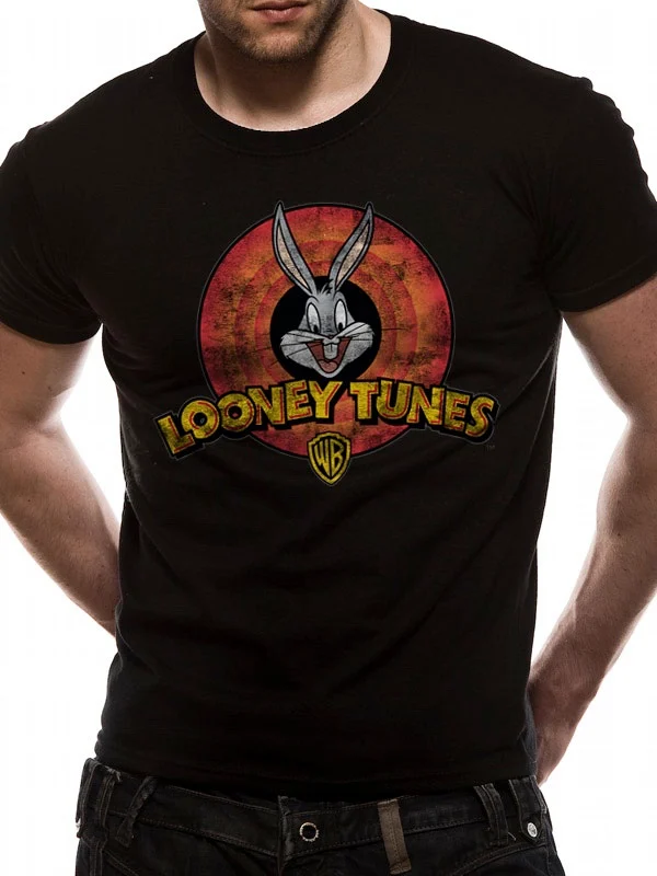 LOONEY TUNES - T-Shirt IN A TUBE- Destroy Logo (S)