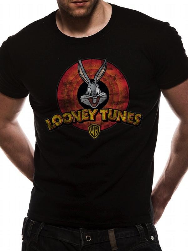 LOONEY TUNES - T-Shirt IN A TUBE- Destroy Logo (M)