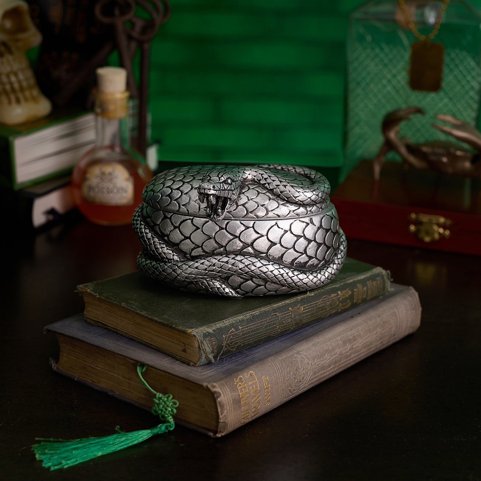 HARRY POTTER – Nagini – Silberne Schmuckschatulle
