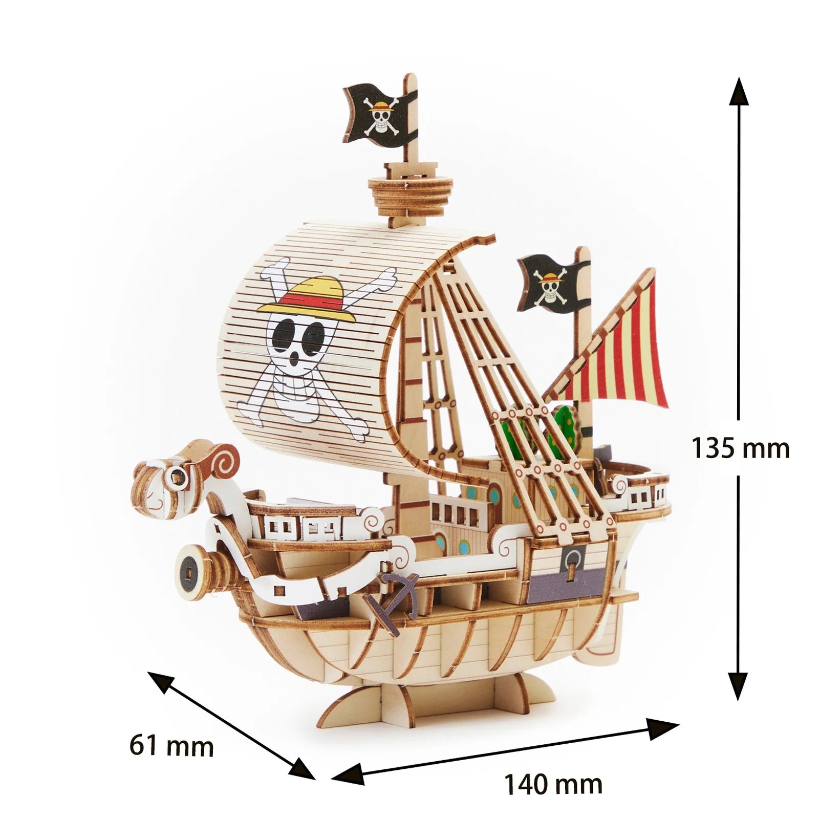 ONE PIECE - Going Merry - Wood Model Kit 14x6.1x13.5cm