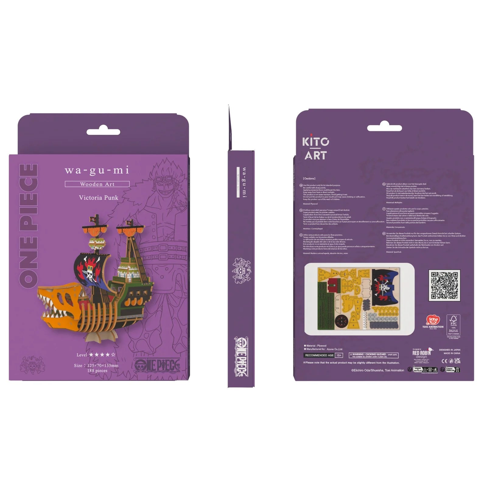 ONE PIECE - Victoria Punk - Wood Model Kit 12.5x7x13.5cm