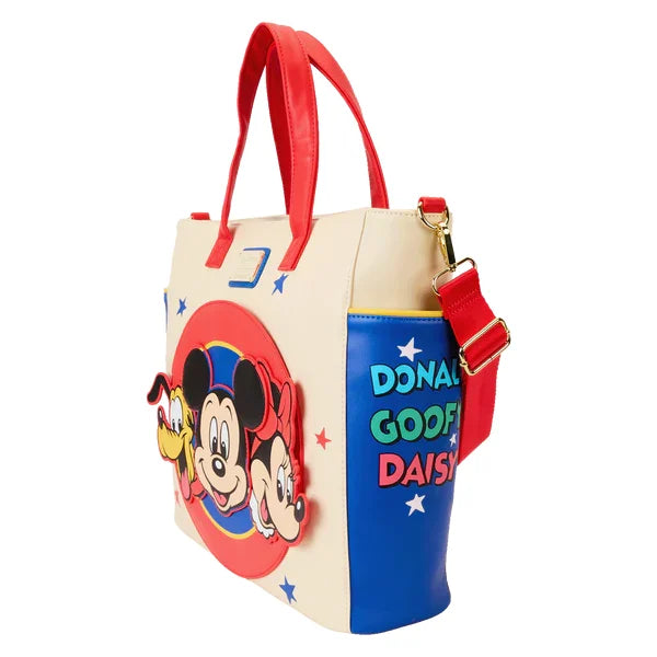 DISNEY-Mickey & Friend -Mini Backpack & Tote Bag convertible Loungefly