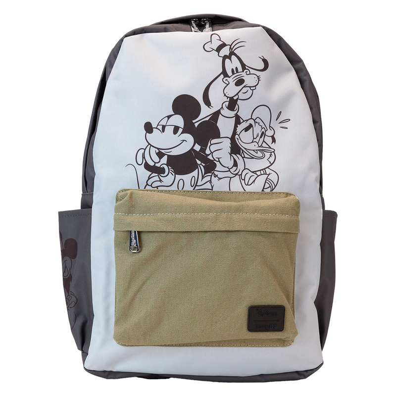 DISNEY - Mickey and friends - Nylon Canvas Backpack LoungeFly