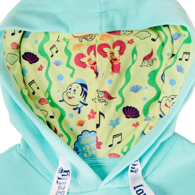 LITTLE MERMAID 35 - Ariel and Flounder - Hoodie Unisex Loungefly (S)