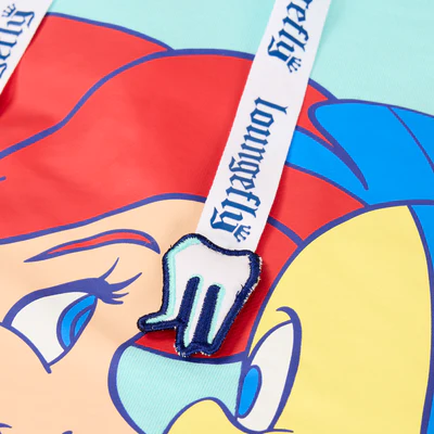 LITTLE MERMAID 35 - Ariel and Flounder - Hoodie Unisex Loungefly (S)