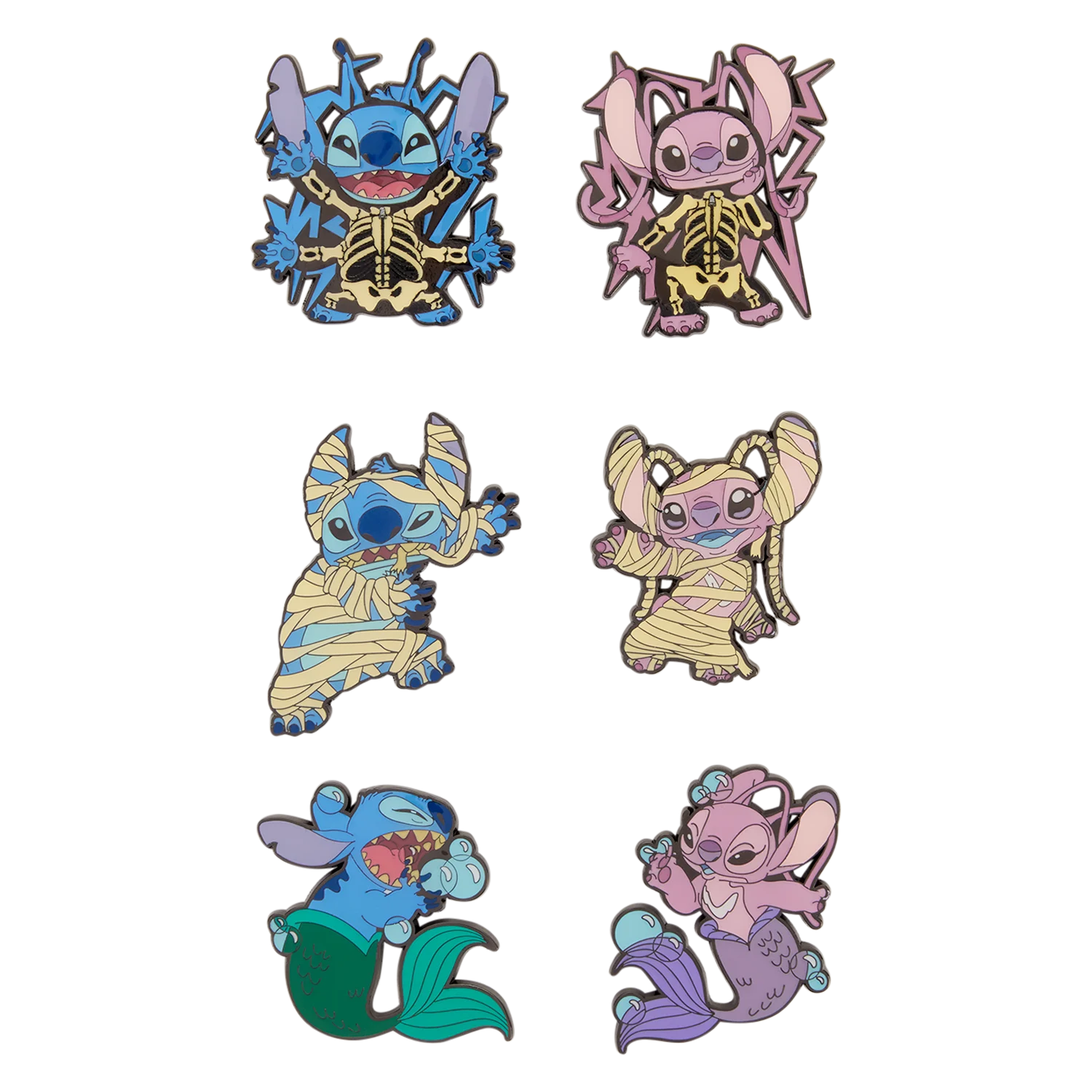 DISNEY -Stitch & Angel Halloween - Funko Blind Box Enamel Pins