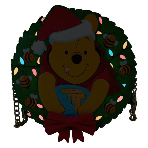 WINNIE THE POOH - Stuck in Wreath - Crossbody bag Loungefly