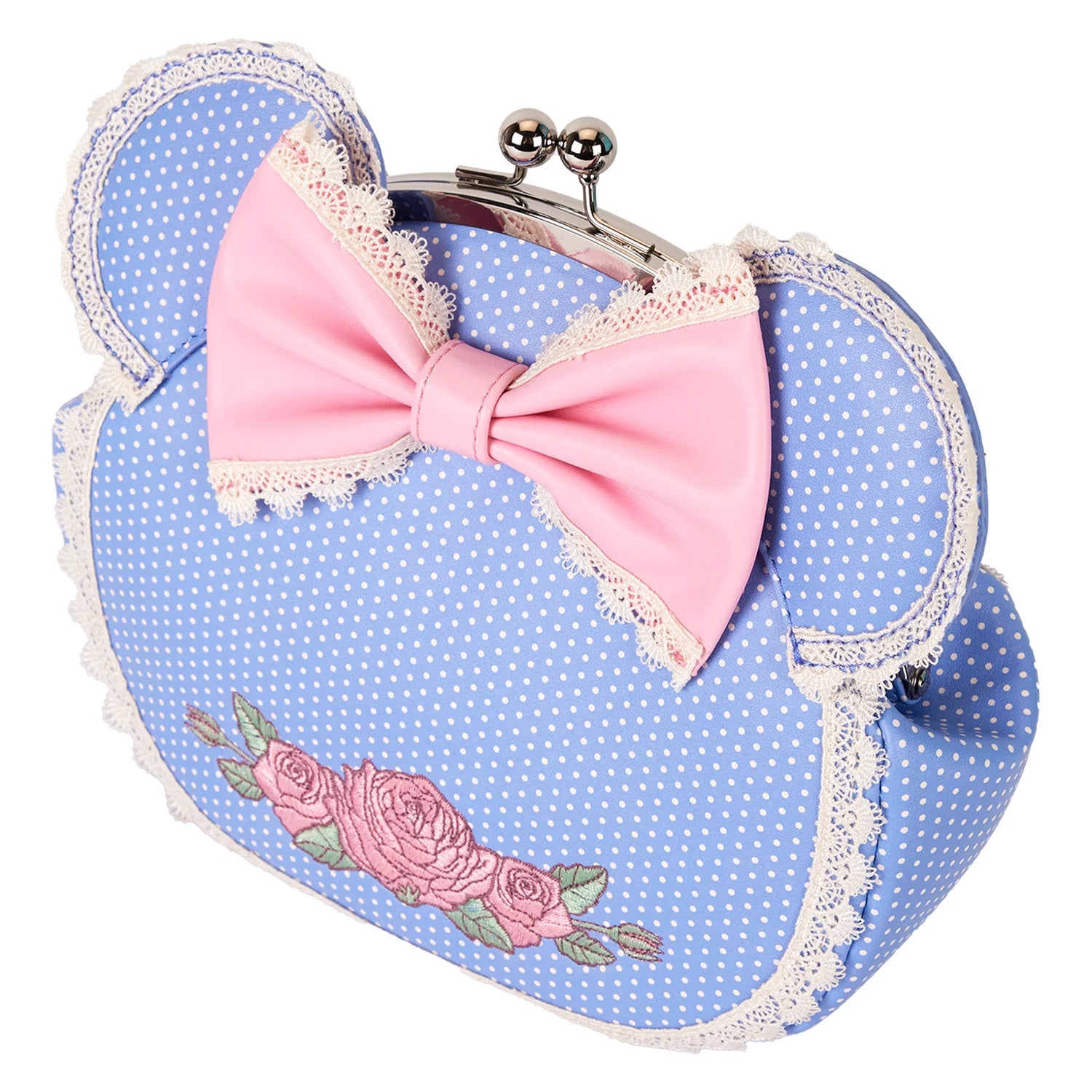 DISNEY - Minnie "Floral and Lace Kisslock" - Crossbody bag Loungefly