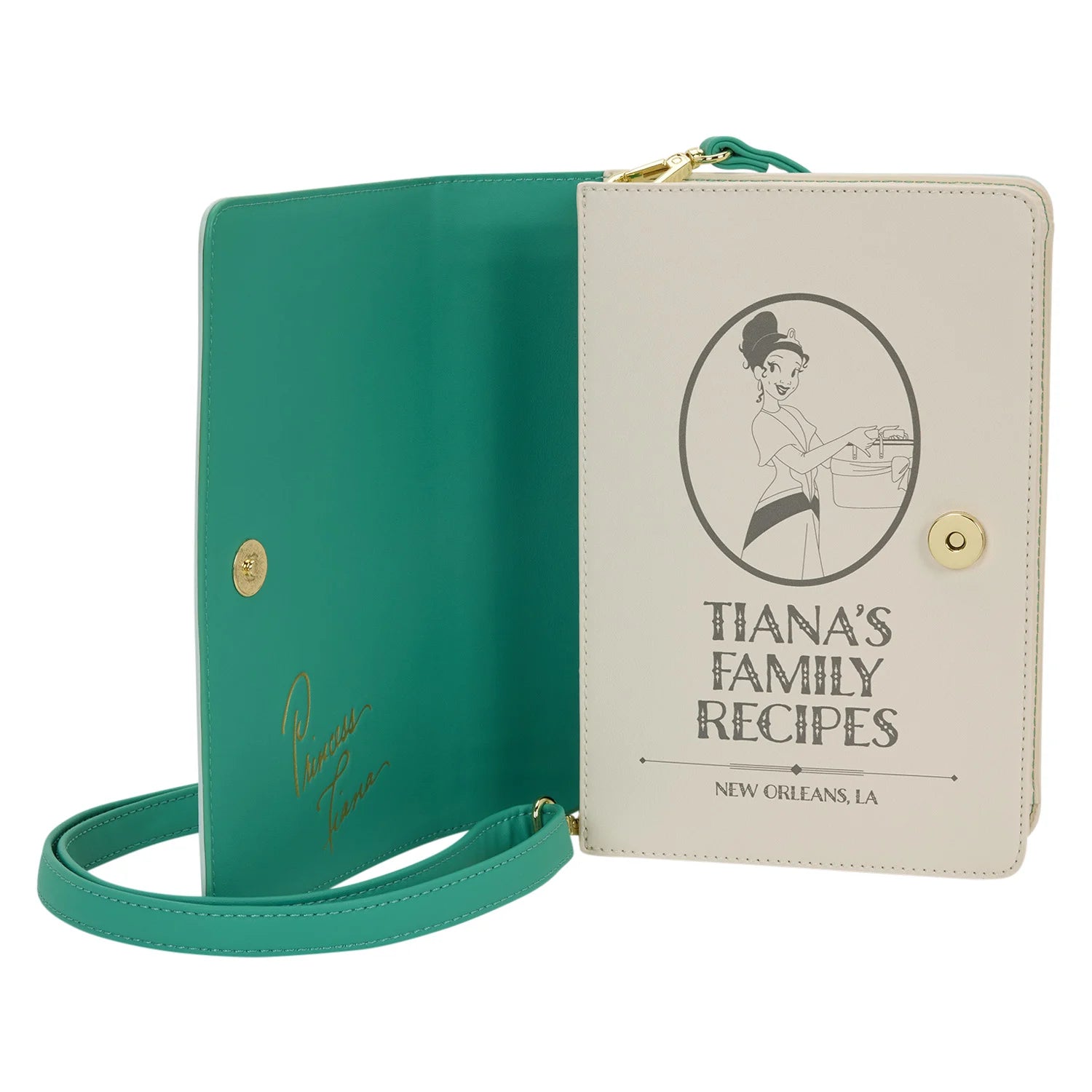DISNEY PRINCESS - Tiana recipe book - Crossbody bag Loungefly