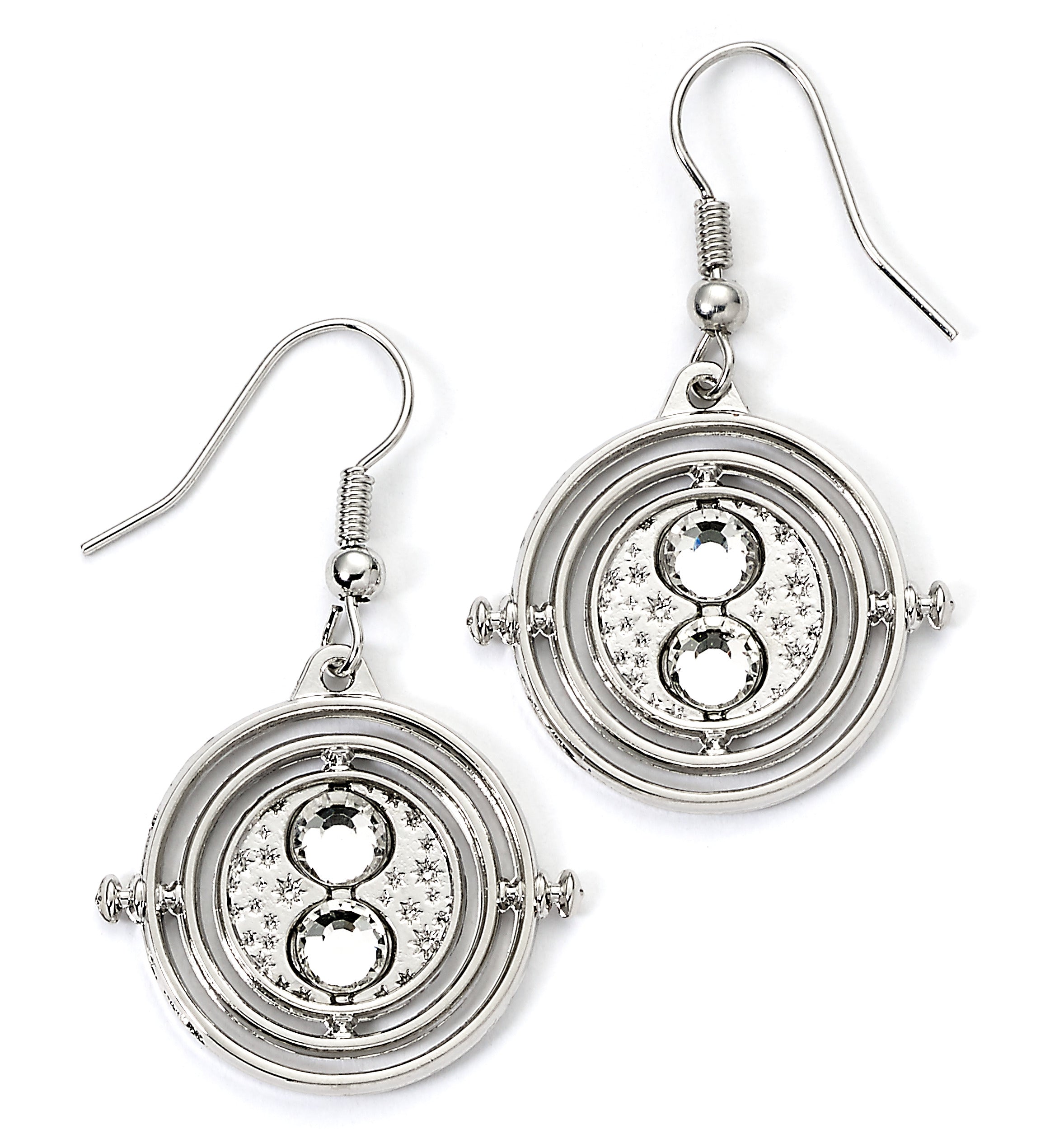 HARRY POTTER - Time Turner - Silver Drop Earrings