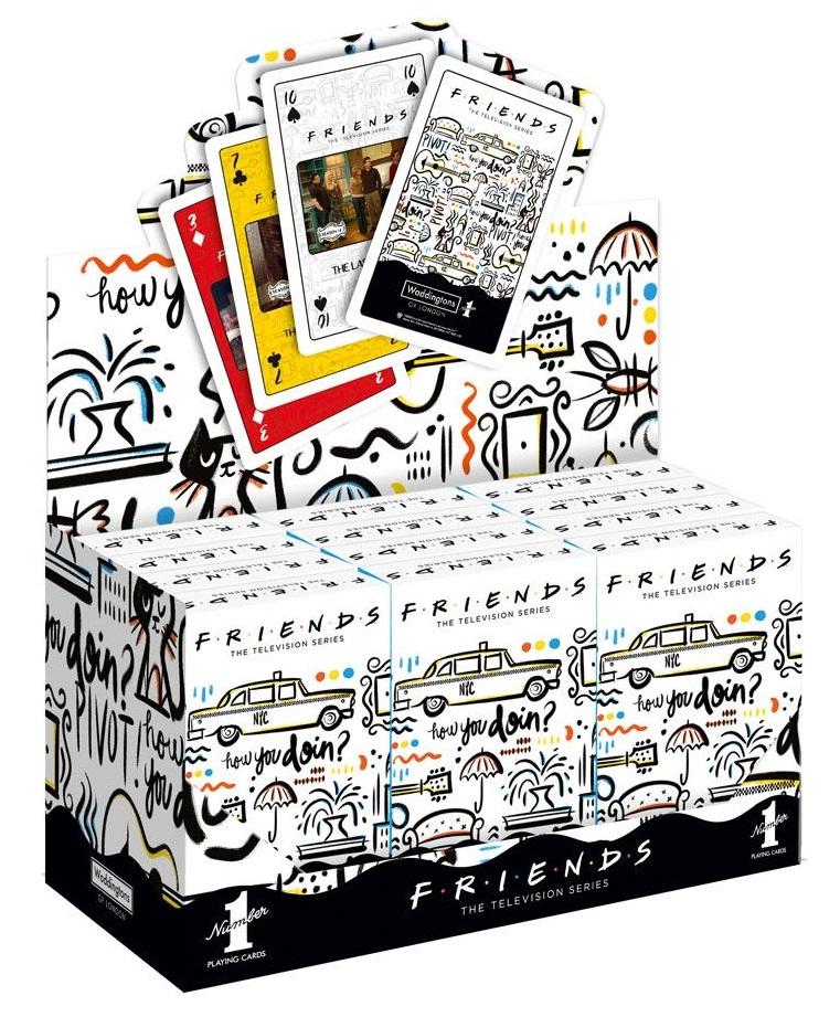 FRIENDS - Jeux de cartes Waddingtons Number 1 - Display 12 pièces 'FR'