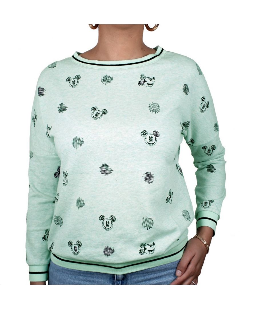 DISNEY - Sweat Crayon Mickey GIRL - Grün (S)