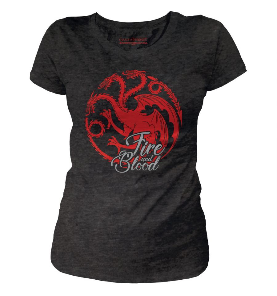 GAME OF THRONES - T-Shirt Targaryen Fire & Blood - GIRL (S)