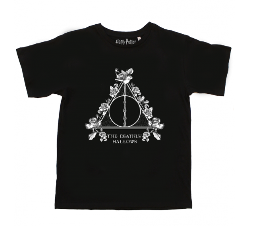HARRY POTTER - Flowered Deathly Hollows - Damen T-Shirt (S)