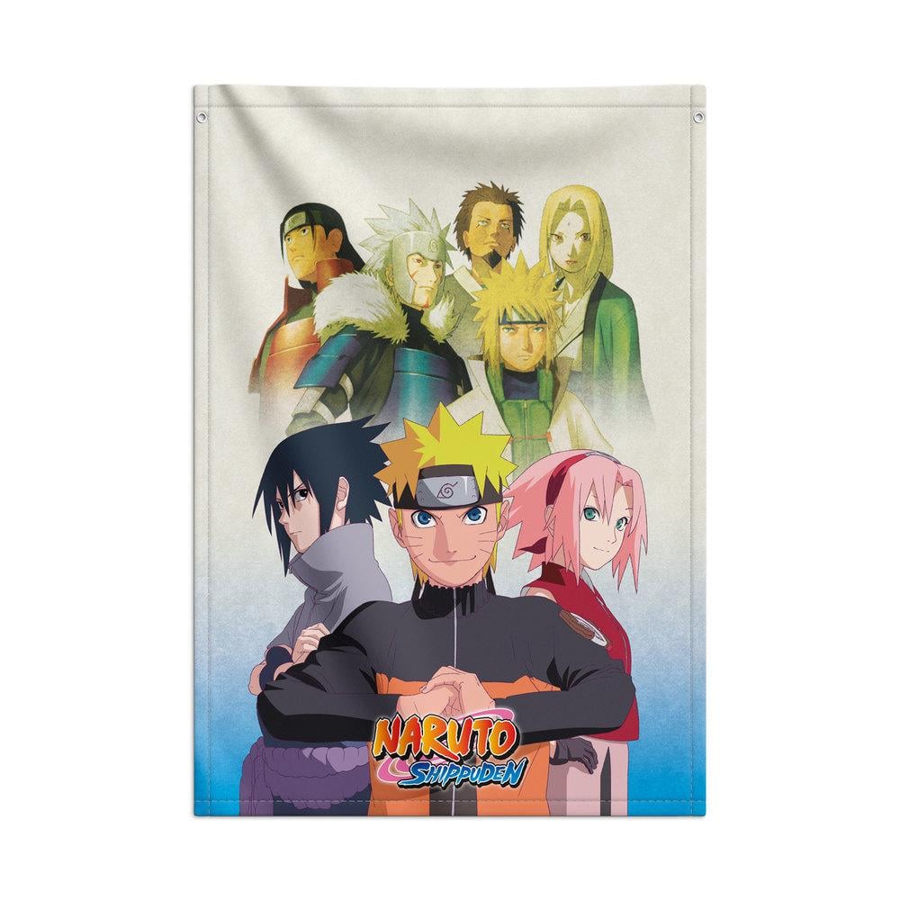 NARUTO SHIPPUDEN – Team – Bannerflagge 70 x 100 cm