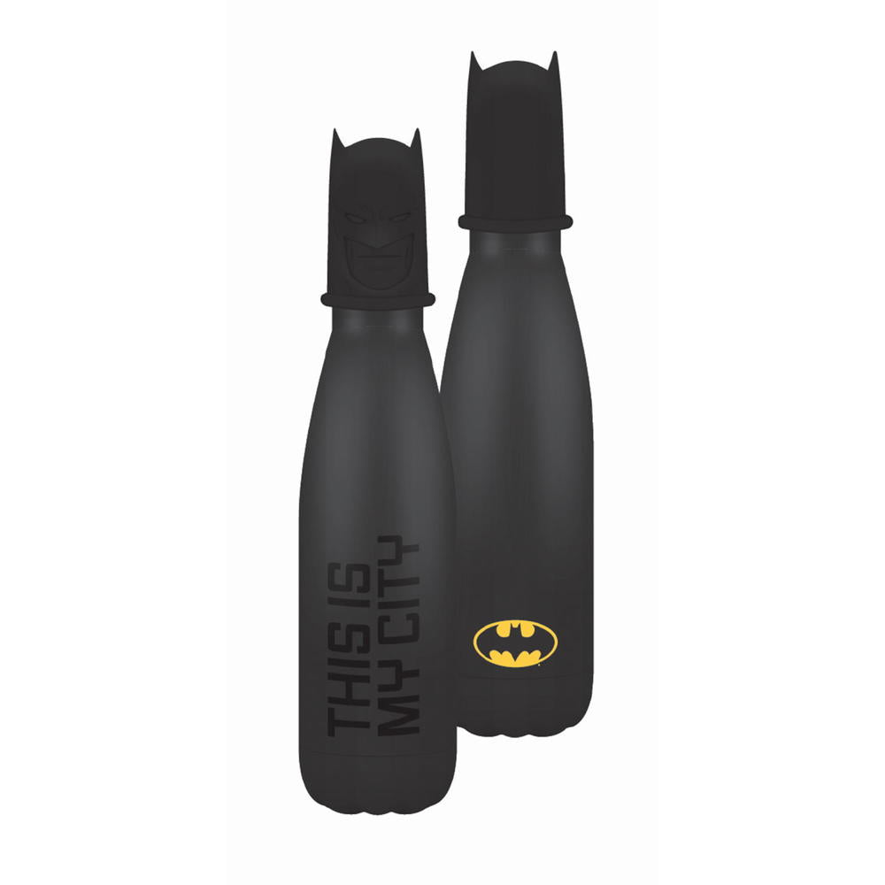 DC COMICS – Batman – Flasche mit 3D-Metalldeckel, 500 ml