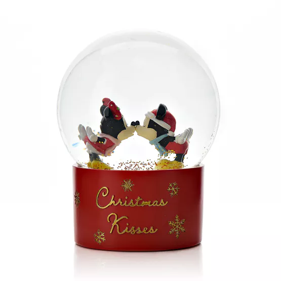 MICKEY & MINNIE - Kiss - Xmas - Snow Globe 120mm