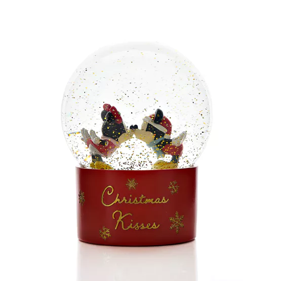 MICKEY & MINNIE - Kiss - Xmas - Snow Globe 120mm