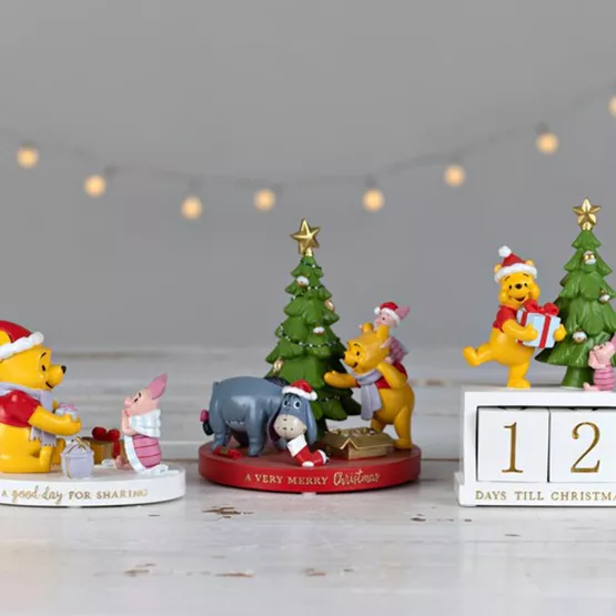 DISNEY - Winnie The Pooh & Pigglet - Xmas - Figure