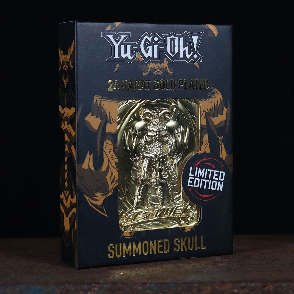 YU-GI-OH! - Summoned Skull - Kartensammler aus vergoldetem Metall