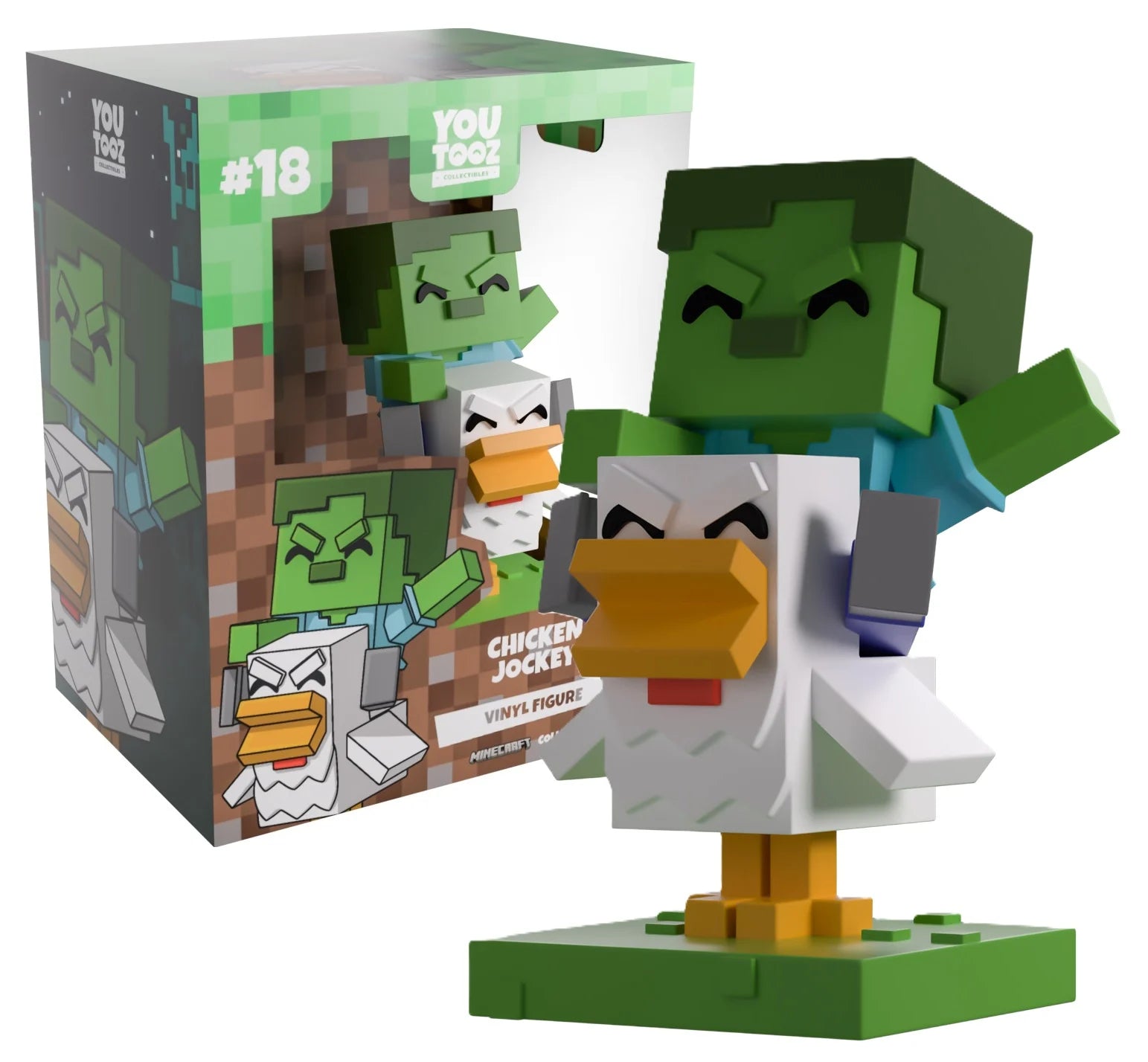 MINECRAFT - Chicken Jockey - Figure Youtooz 12cm