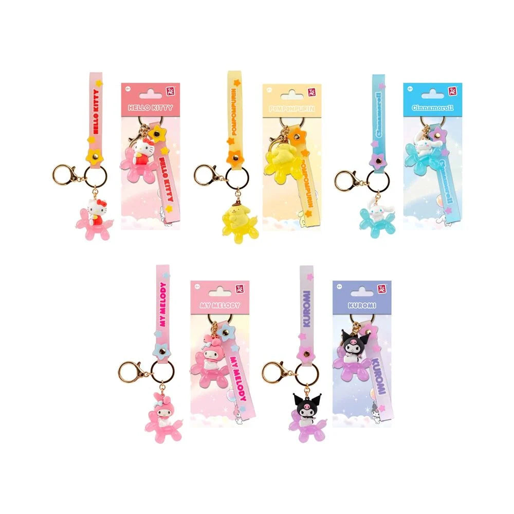 HELLO KITTY - Balloon Series - Assort 12 Keychain 13cm Blind Box