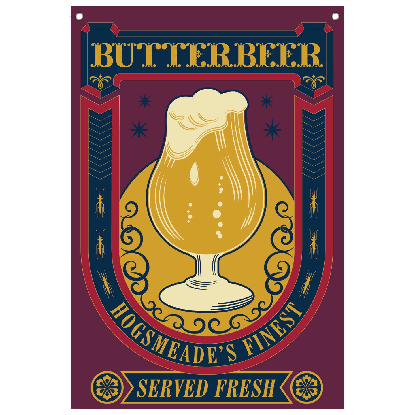 HARRY POTTER - Butter Beer - Wall Banner '125 x 85 cm'