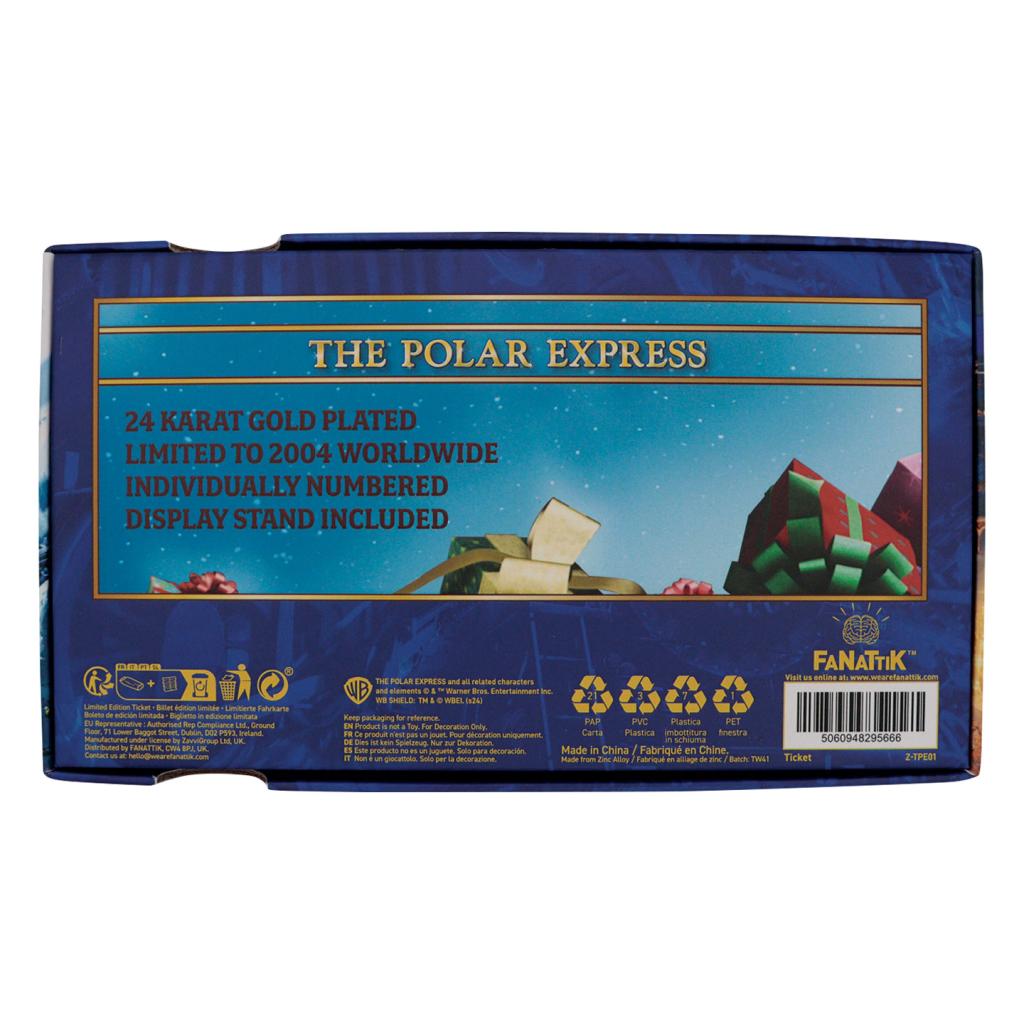 THE POLAR EXPRESS - 24k Gold Plated Train Ticket