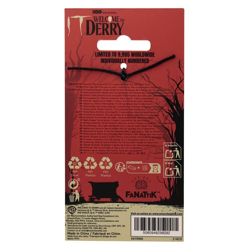 IT WELCOME TO DERRY - The Losers - Limited Edition Keyring