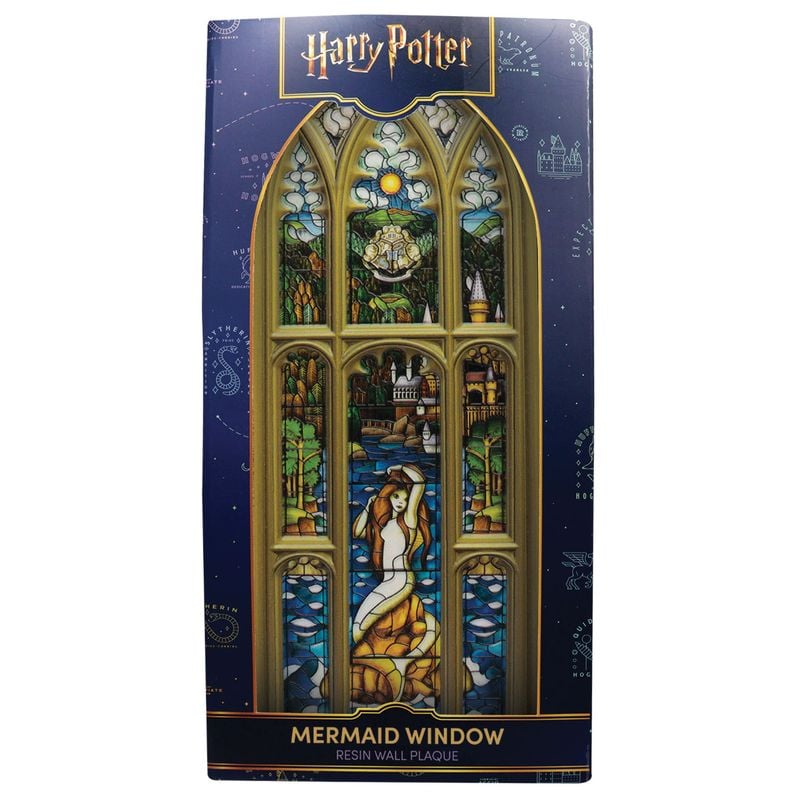 HARRY POTTER - Mermaid Stained Glass Window - Resin Plaque Limited Ed.
