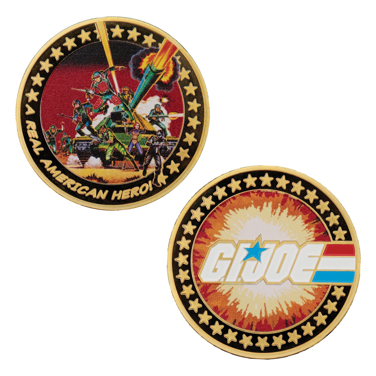G.I. JOE - 60th Anniversary - 24k Plated Gold lLimited Edition Coin