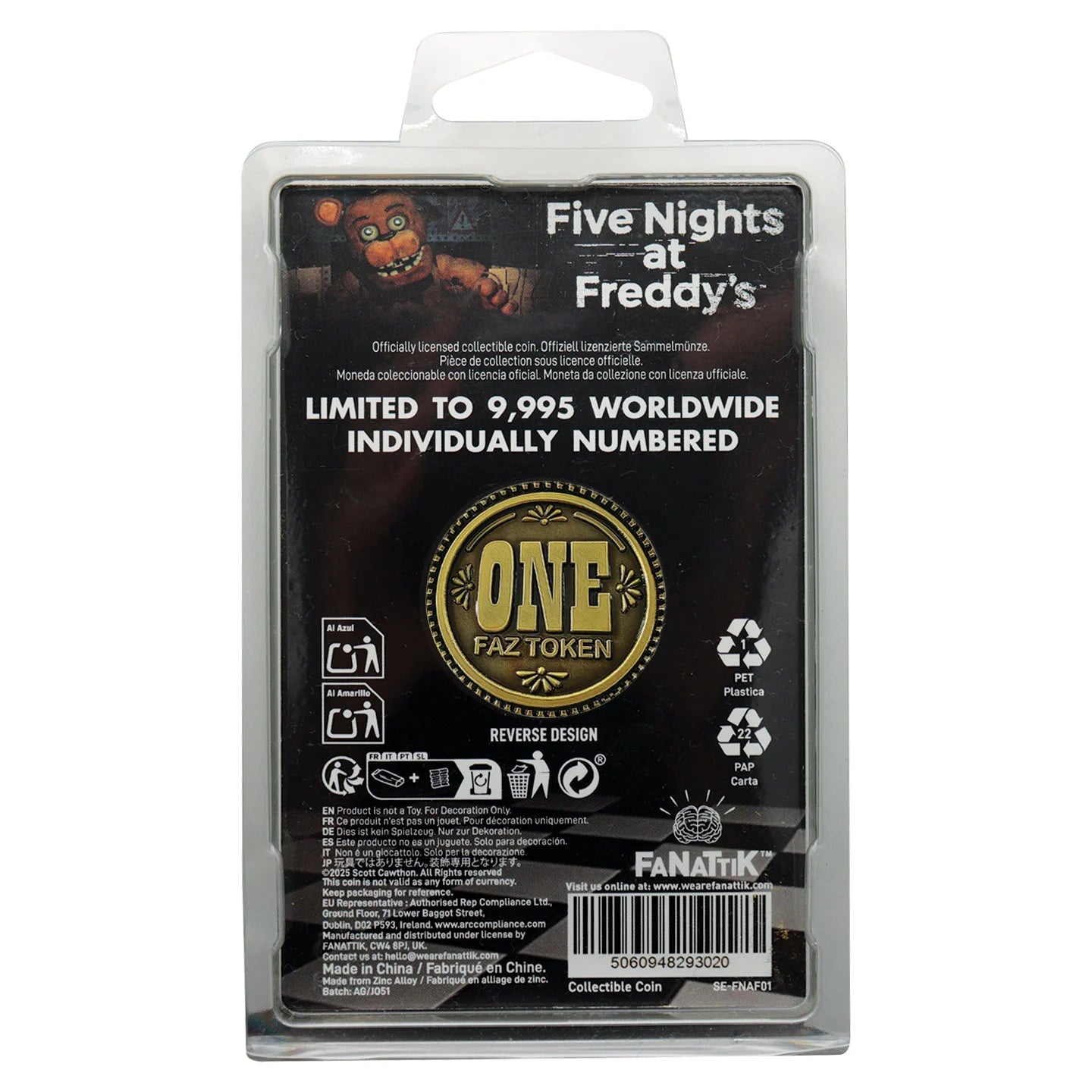FIVE NIGHTS AT FREDDY'S - Fazbear - Limited Edition Coin