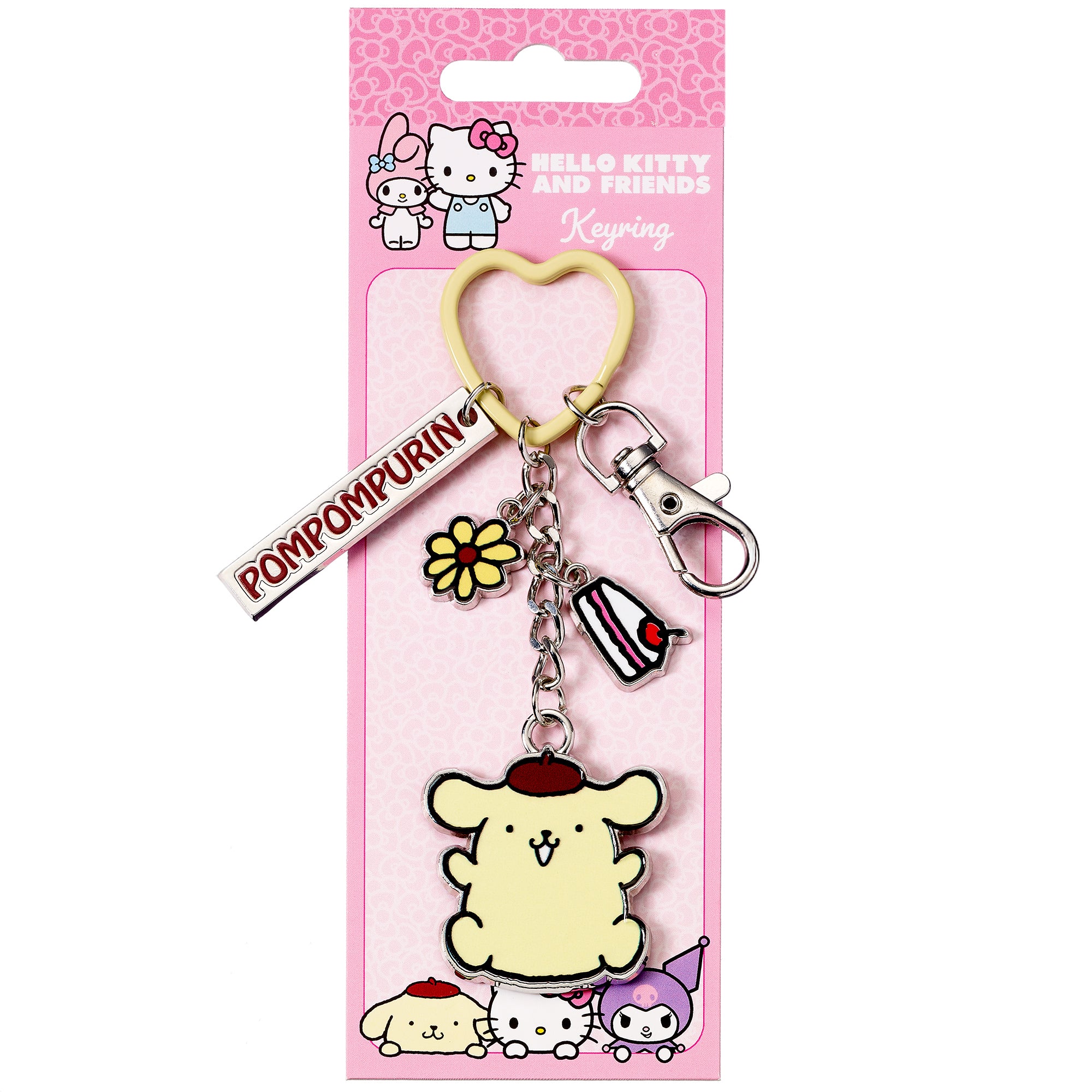 HELLO KITTY - Pompompurin - Keychain with Charms
