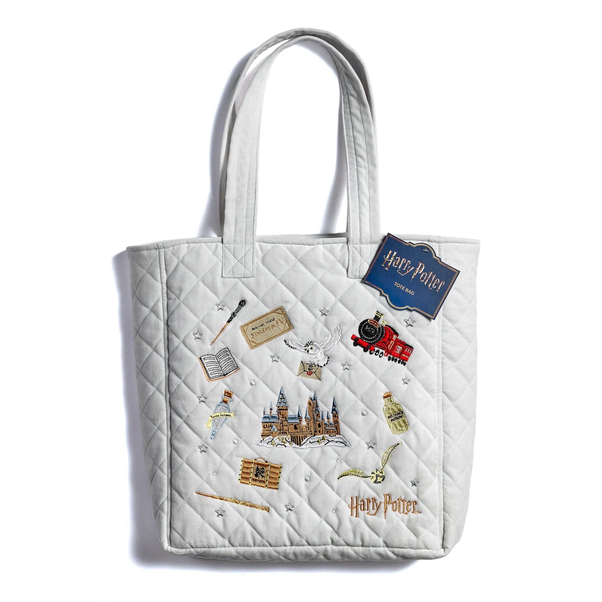 HARRY POTTER - icons - Premium Embroidered Velvet Tote Bag