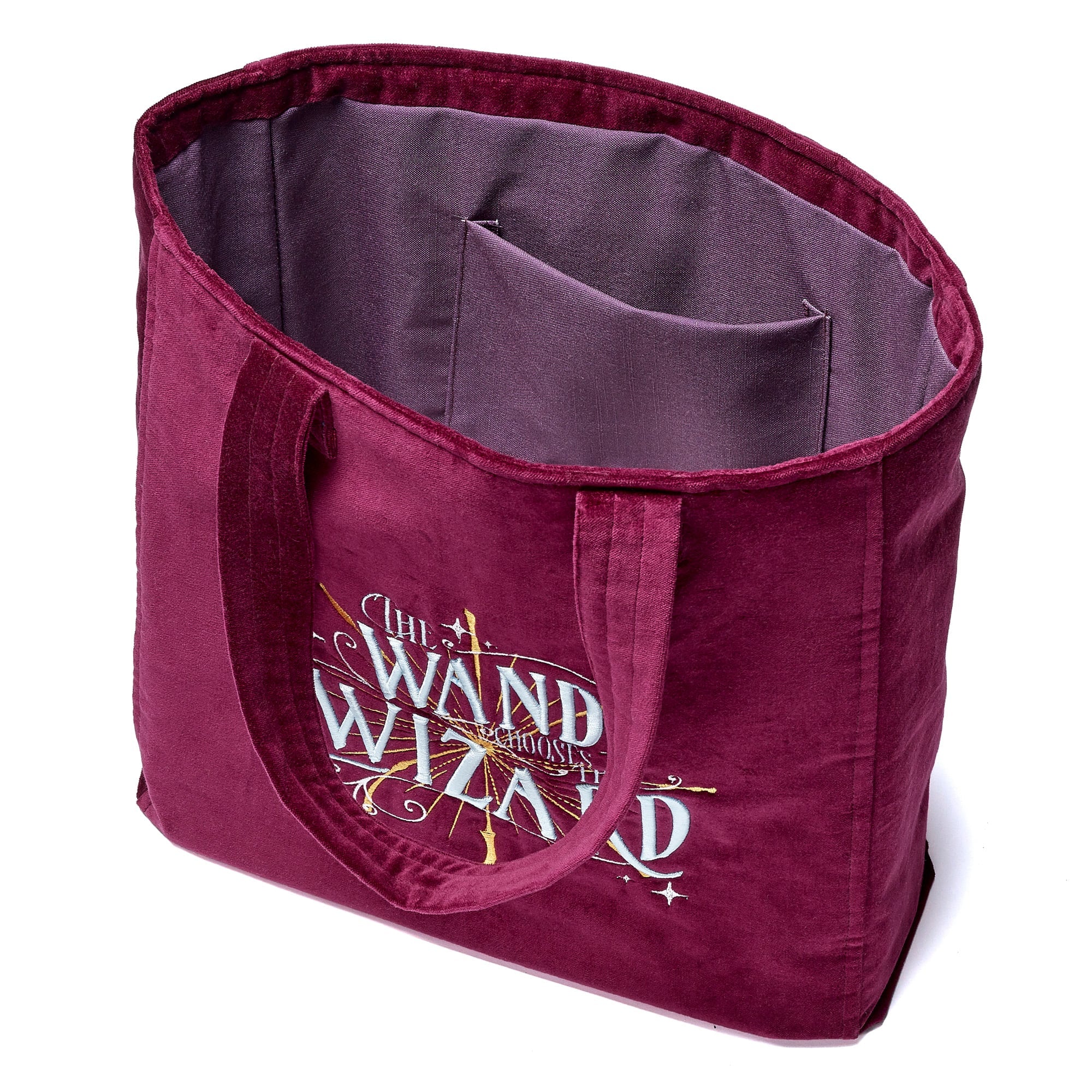 HARRY POTTER - Wand - Premium Embroidered Velvet Tote Bag