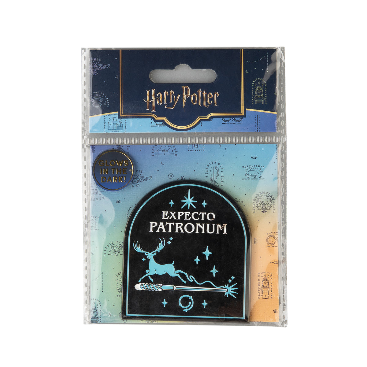 HARRY POTTER - Expecto Patronus - 'Glow in the Dark' Metal Magnet