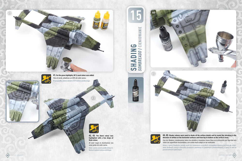 AMMO WARGAMING UNIVERSE Book 08 - Aircraft and Spaceship Weathering (English, Castellano, Polski)