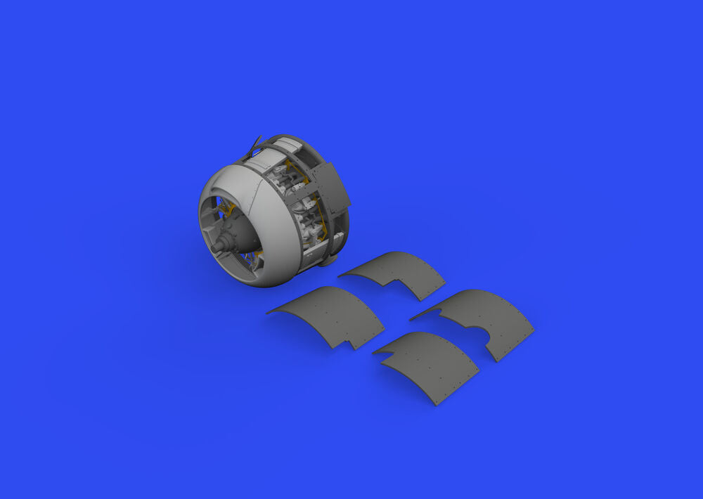 F4F-3 engine early PRINT 1/48 for EDUARD