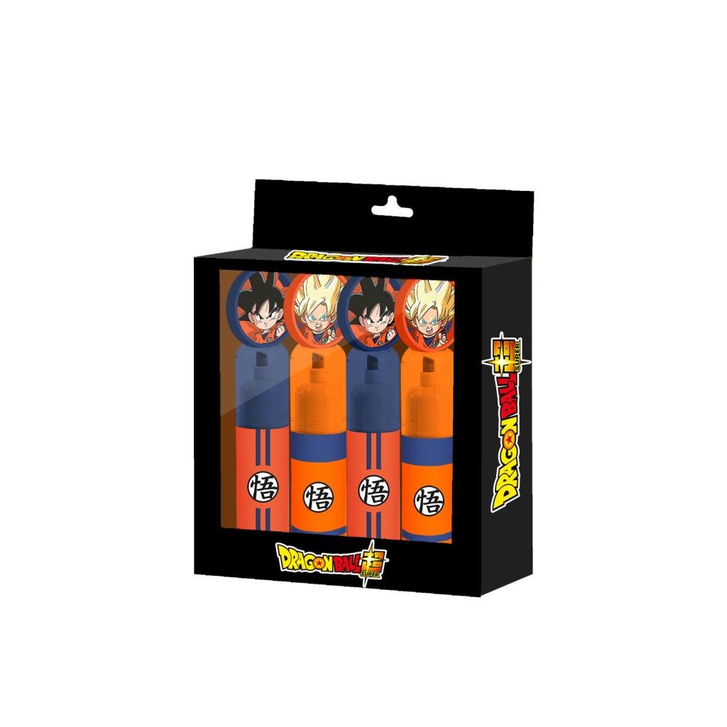 DRAGON BALL SUPER - Pack of 4 Highlighters