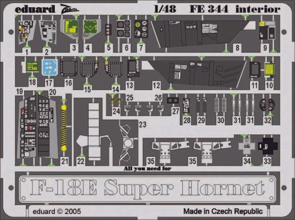 F-18E Super Hornet interior FE344