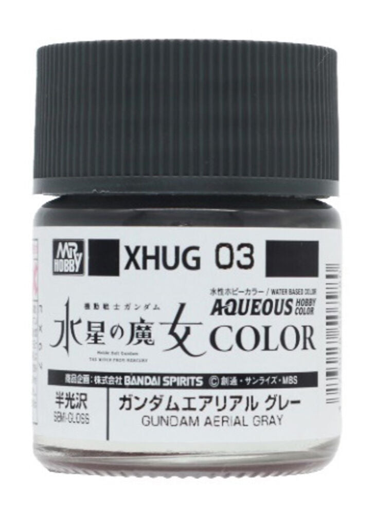 Mr Hobby -Gunze AQUEOUS GUNDAM COLOR (10ml) GUNDAM AERIAL GRAY