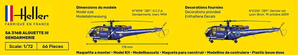 STARTER KIT SA 316 Alouette III Gendarmerie