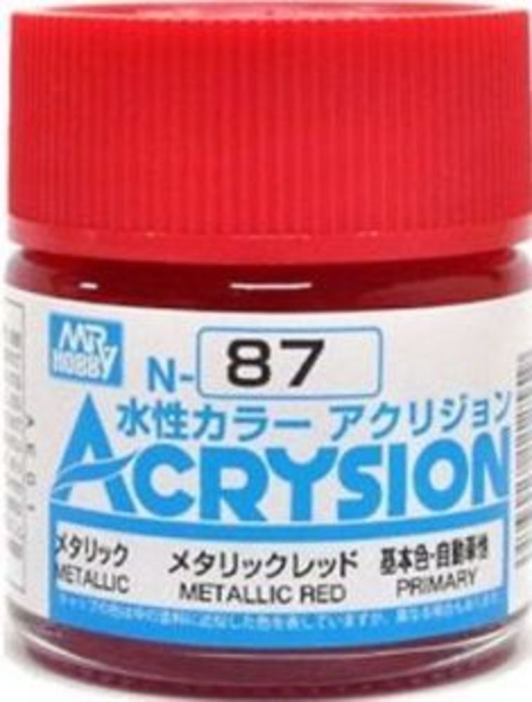 Mr Hobby -Gunze Acrysion (10 ml) Metallic Red