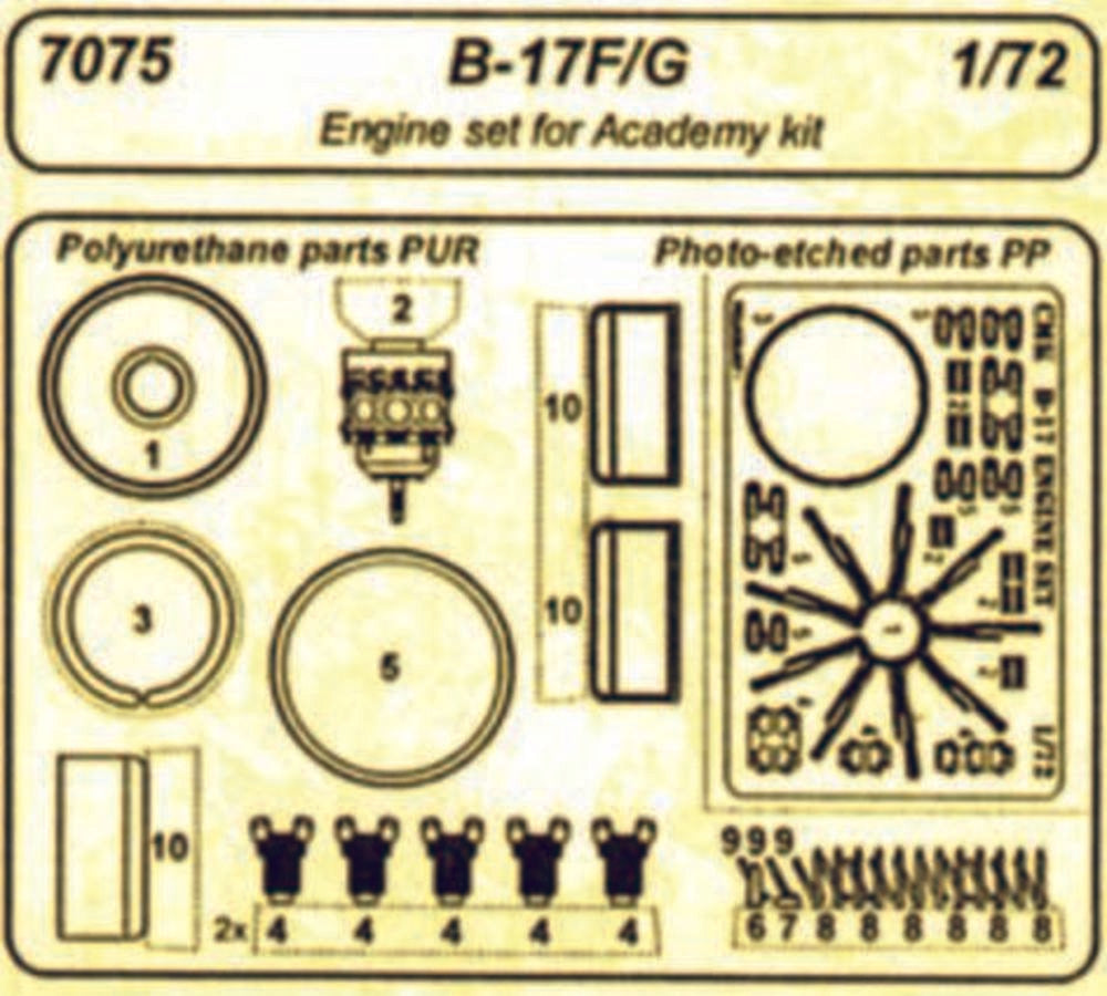 B-17F/G - Motor