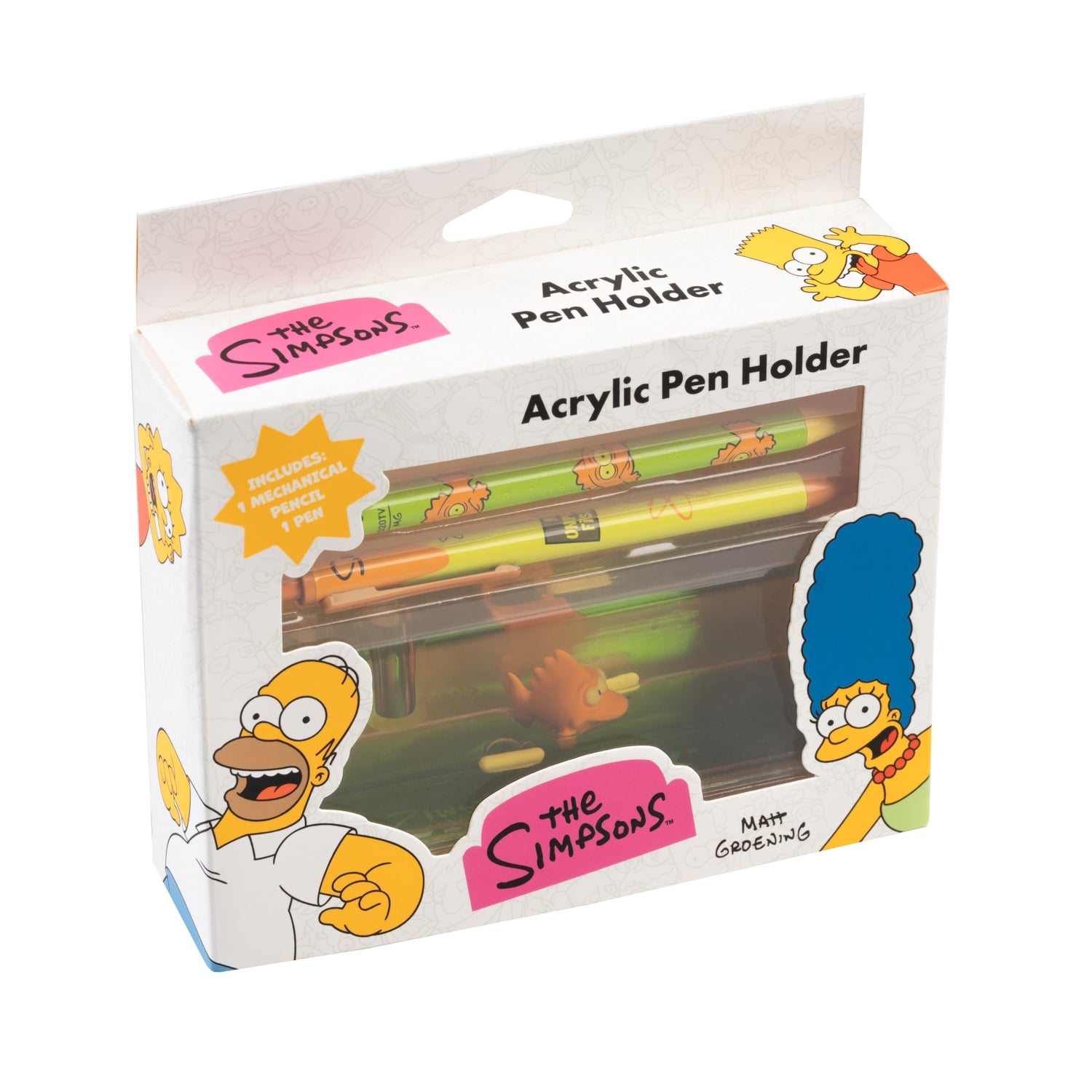 THE SIMPSONS - Set of 2 Pen with 3D Acrylic Stand