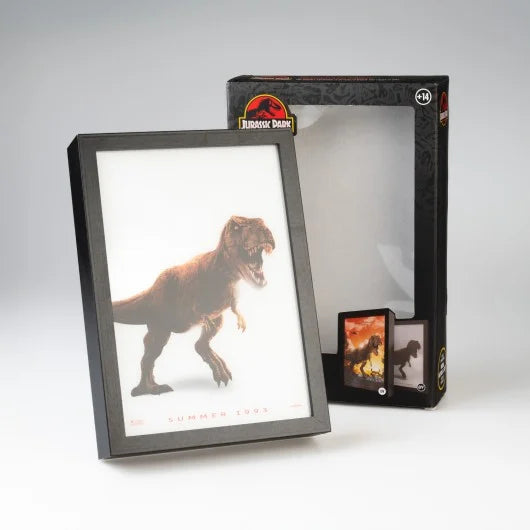 JURASSIC PARK  - Framed LED Print 28x20x5cm