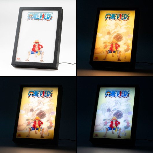 ONE PIECE - Luffy - Framed LED Print 28x20x5cm